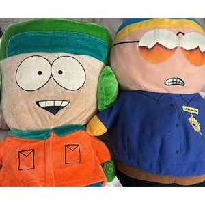 South Park Kyle 16” and Cartman 14” Plush Set